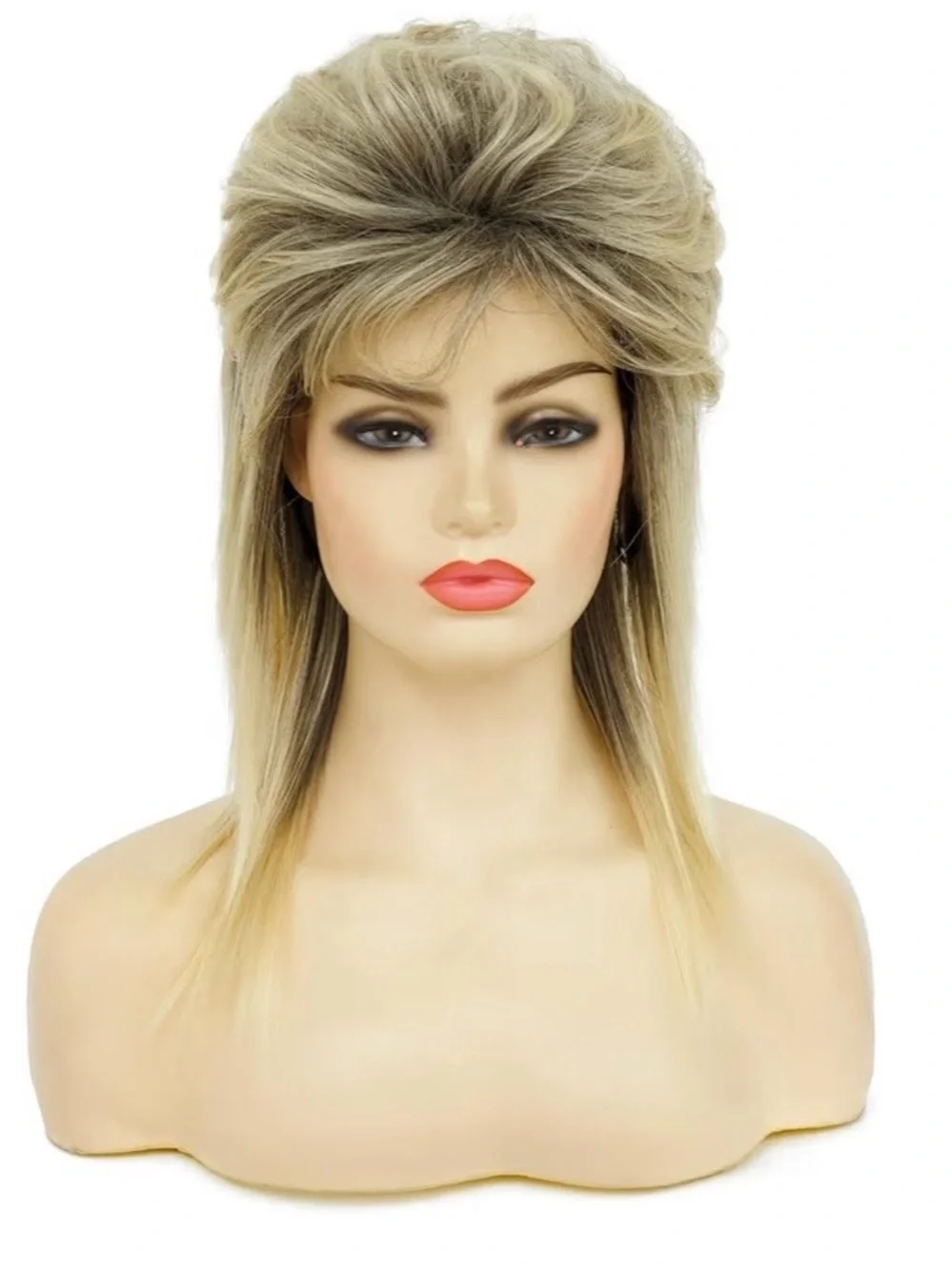 Blonde Layered Mullet Wig - Women's Fashion Hair